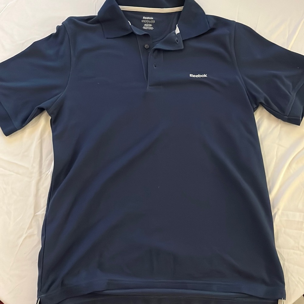 Mens Reebok Navy Polo